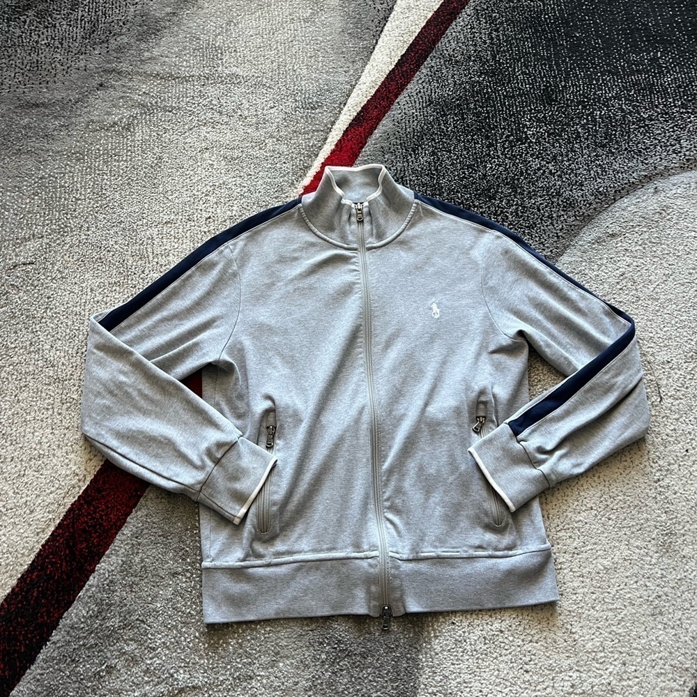Polo Ralph Lauren Performance Gray Zip Up Sweater